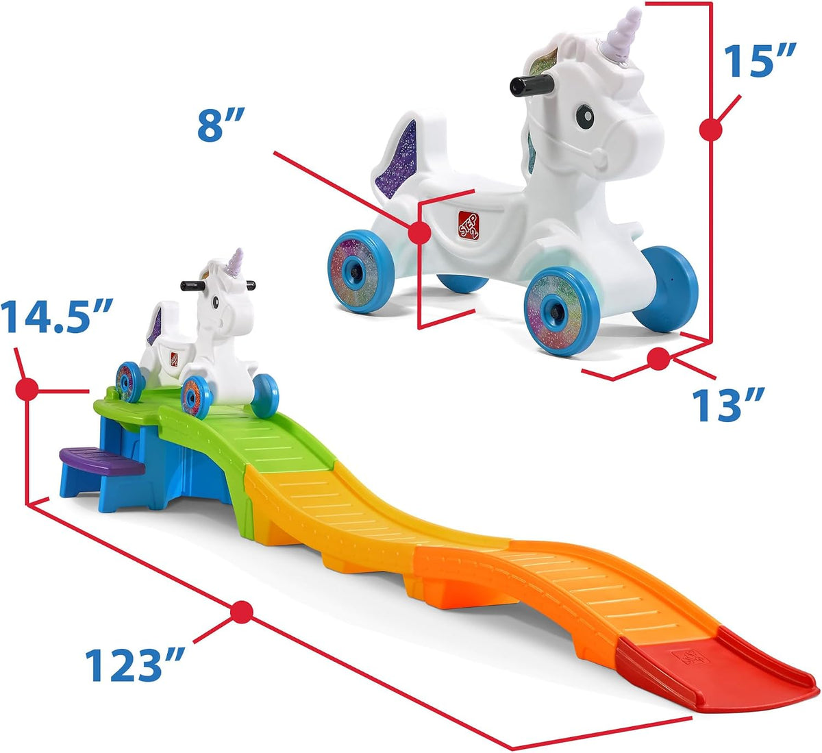 Baby Toy Unicorn Up & Down Roller Coaster Kids Ride