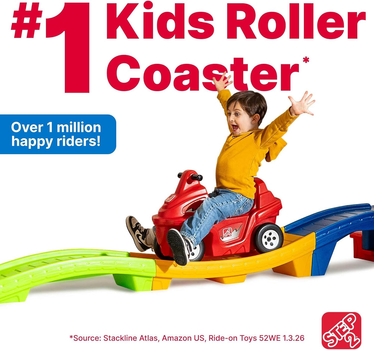 Baby Toy Up & Down Roller Coaster Kids Ride