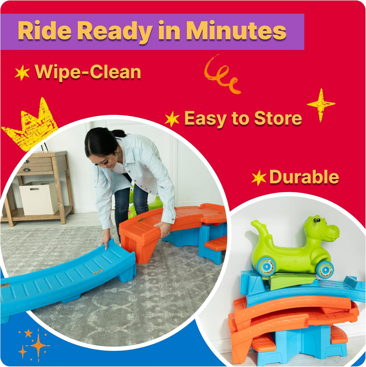 Baby Toy Dino Dash Up & Down Roller Coaster Kids Ride