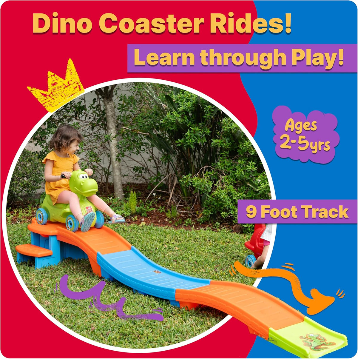Baby Toy Dino Dash Up & Down Roller Coaster Kids Ride